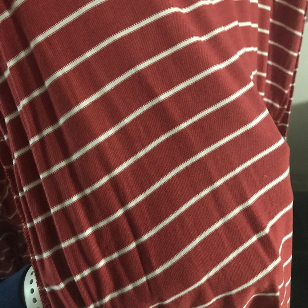 Rust Color Lace Up Top - Picture 2 of 4
